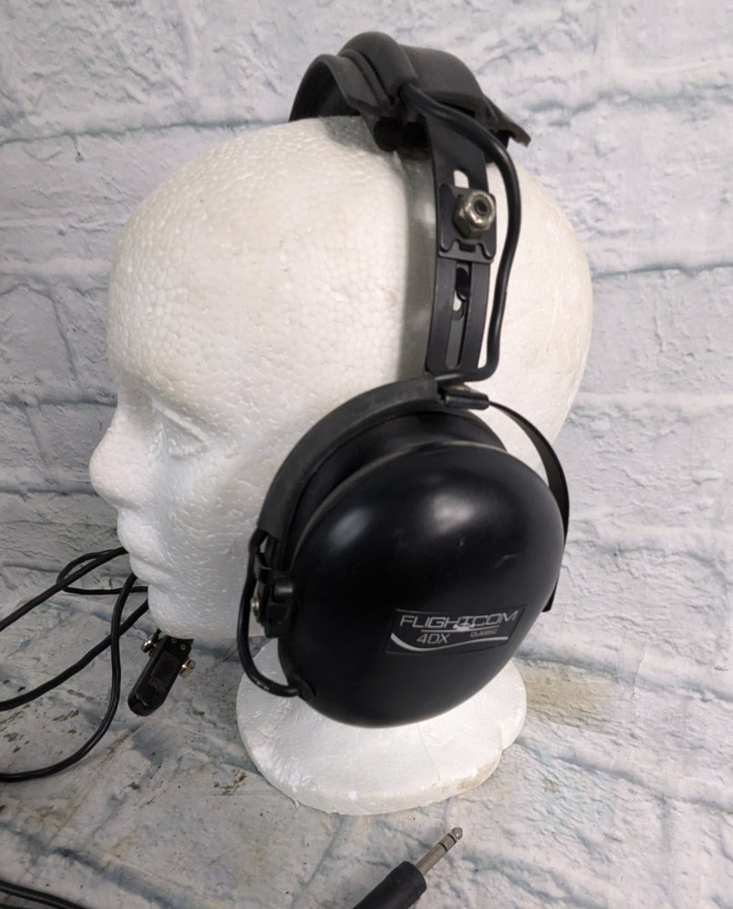 Flightcom Classic 40X Aviation Headset -Used  r2