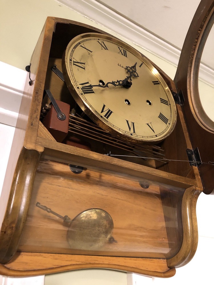 1970s German Heco wall clock /key