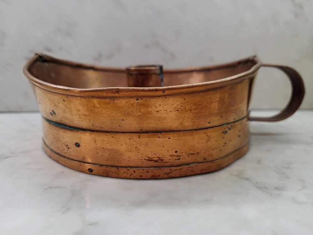 Solid Copper Candle Holder Rustic Cottagecore Farmhouse Handmade