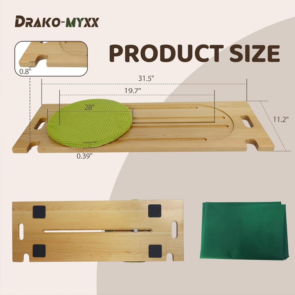 Slide Transfer Board with Track Pulley TurntableInclude Slide Sheet, Safe and...