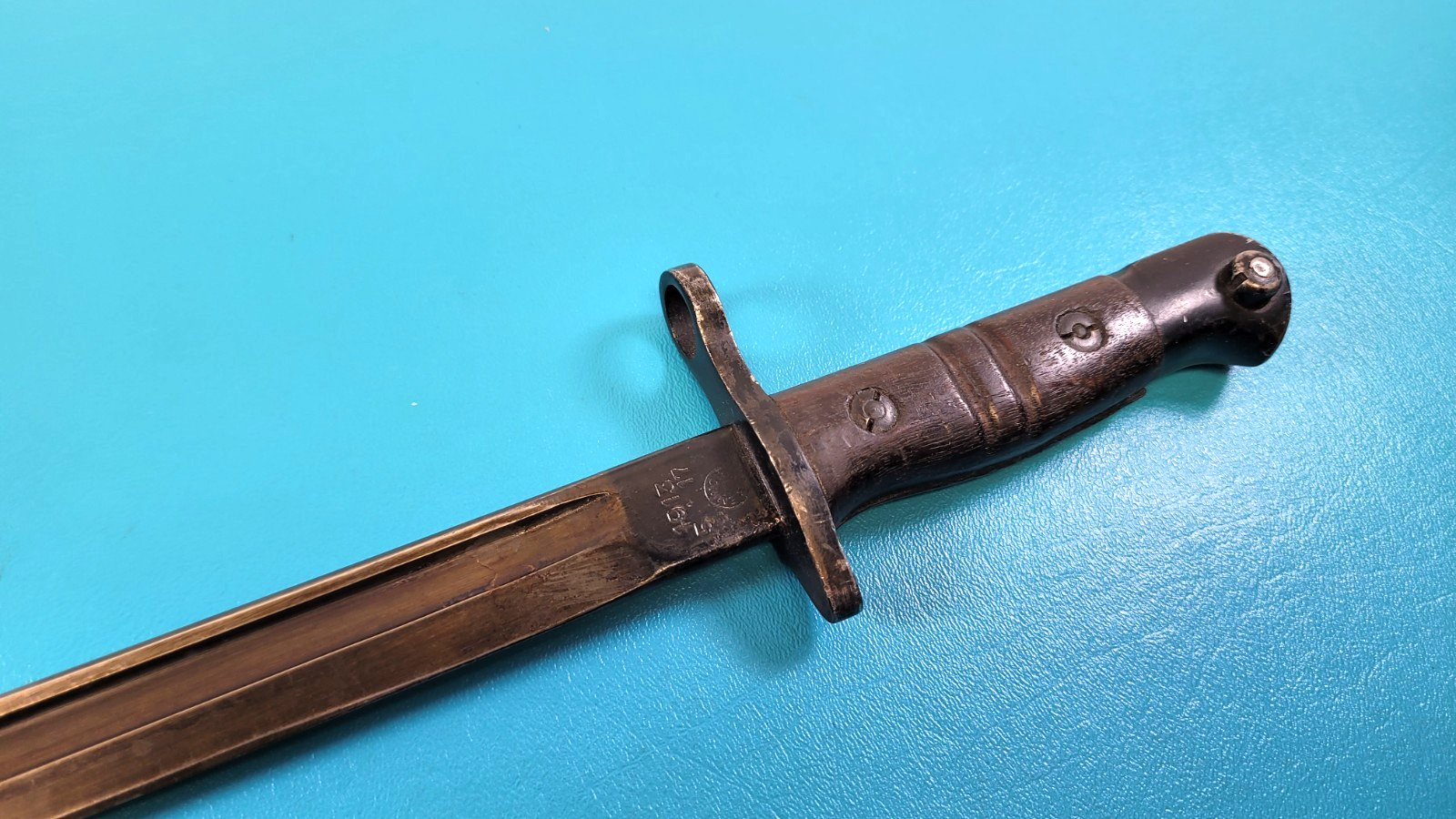 WWI Model US 1913 / 1917 English Enfield Remington Bayonet S/N# TR850