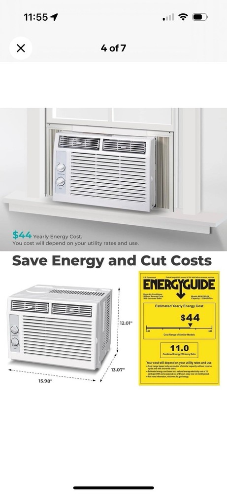 TCL H5W33M 5000 BTU Window Air Conditioner