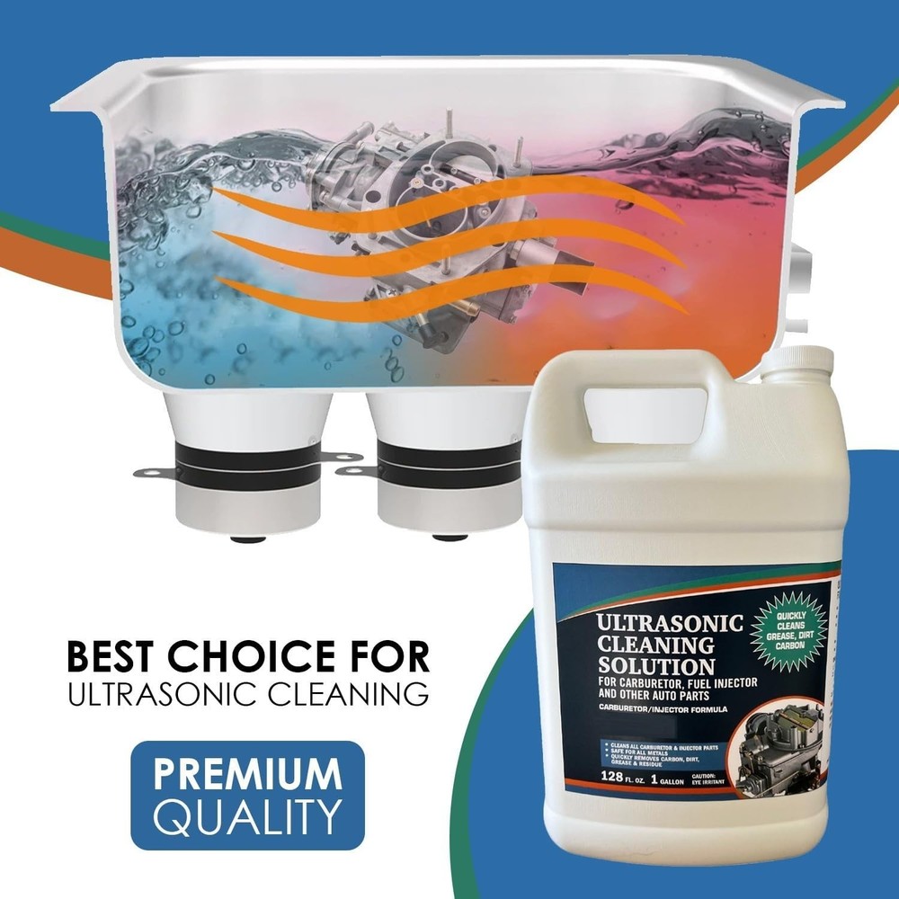 Highly Effective Carburetor Cleaner Solution - 128 Fl Oz for Ultrasonic Machines