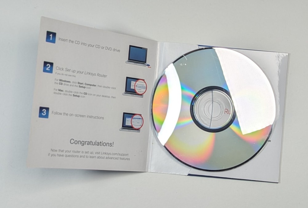 Linksys E-Series Setup CD Cisco Wi-Fi Router Network Software Management