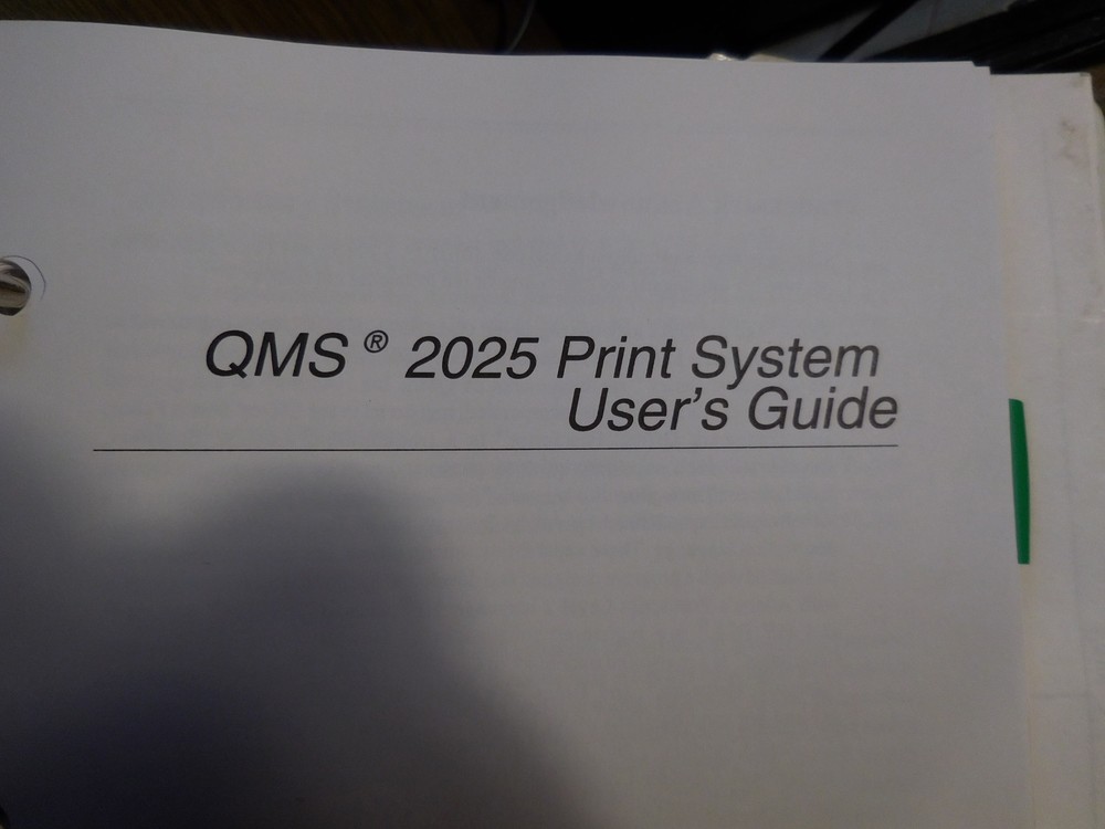 QMS 2025 Print System Manual (in a 3225 binder)