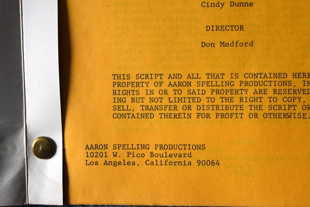 1981 " Sizzle " Original Revised Shooting Script