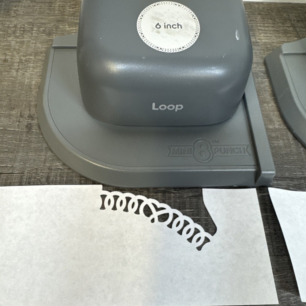 3x We R Memory Keepers Paper Punches Mini 8 Edge Punch Loop, Bracket, Braid 6”