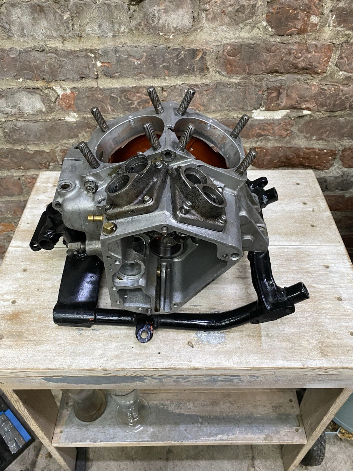 1983 Harley Davidson FXWG 1340cc Engine Cases Good Condition Matching Bellies