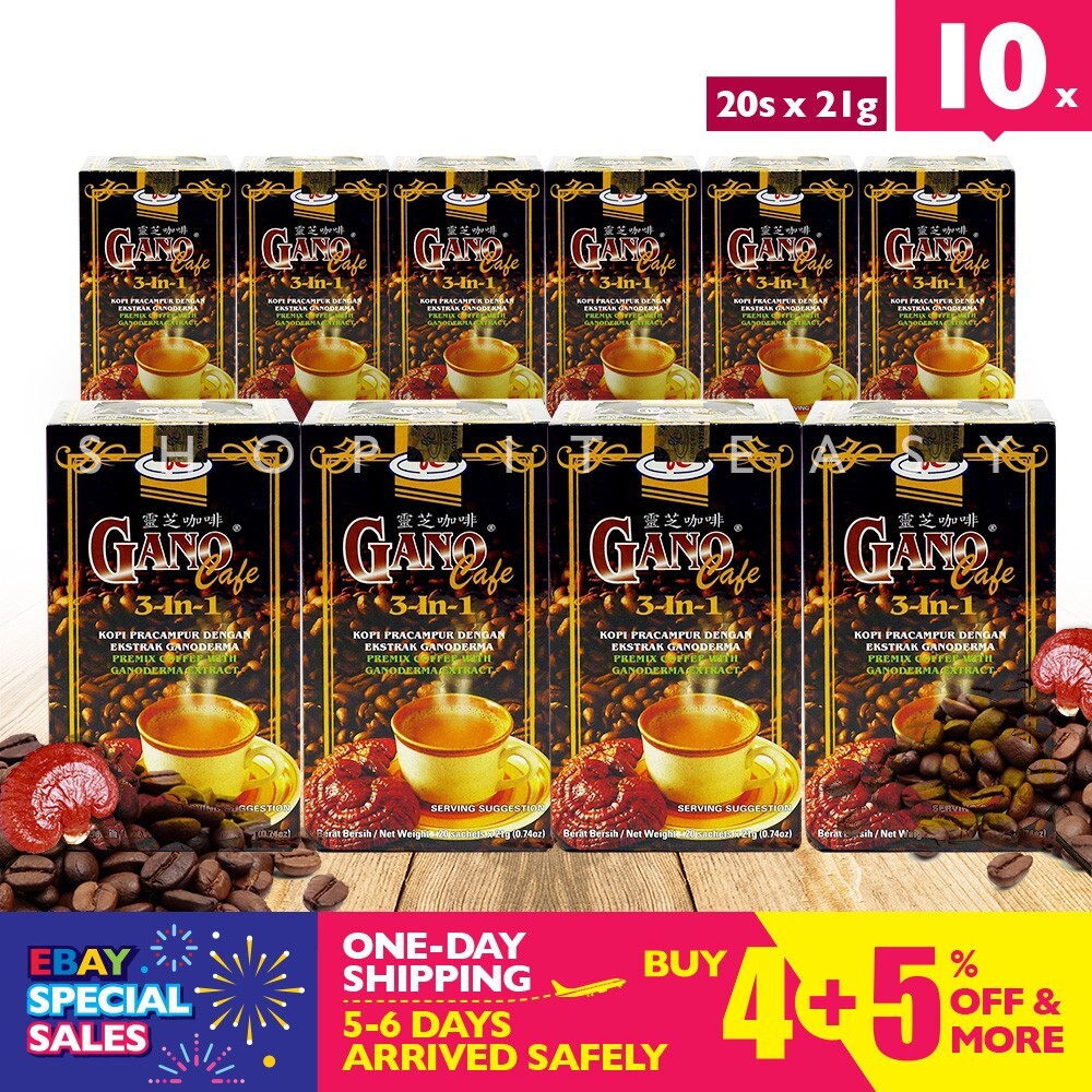 Gano Excel Cafe 3in1 Coffee Ganoderma Reishi (10 Boxes) DHL Express
