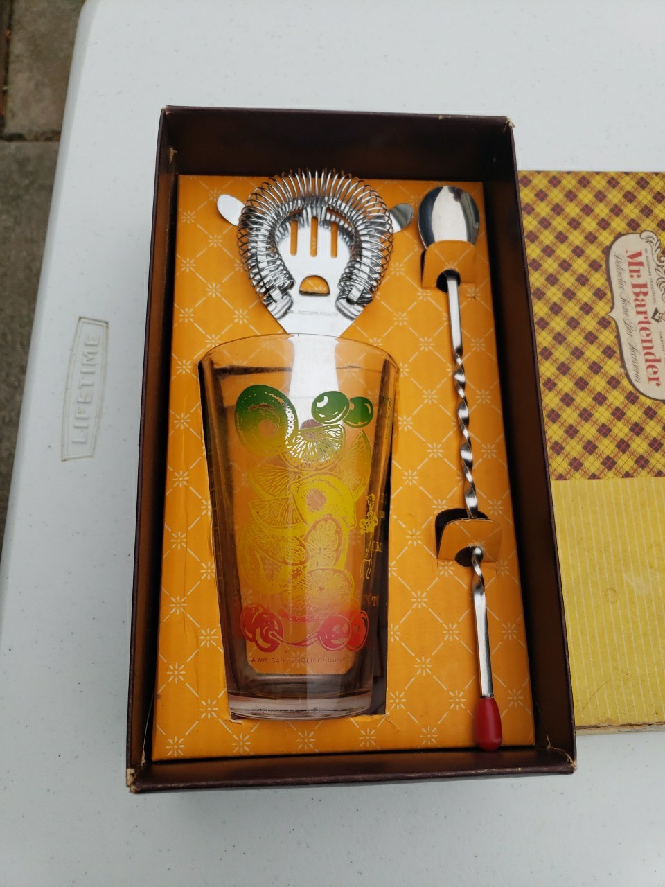 Mr. Bartender Deluxe DI-3 Cocktail Mixing Set – Vintage 1970s!