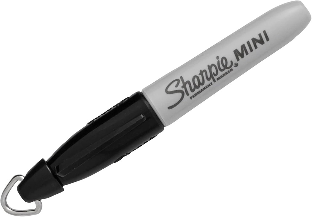 Permanent Mini Markers, Fine Point, Black, 72-Pack Canister