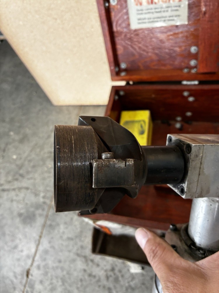 H+S Pneumatic MillHog Pipe Beveler & Tooling