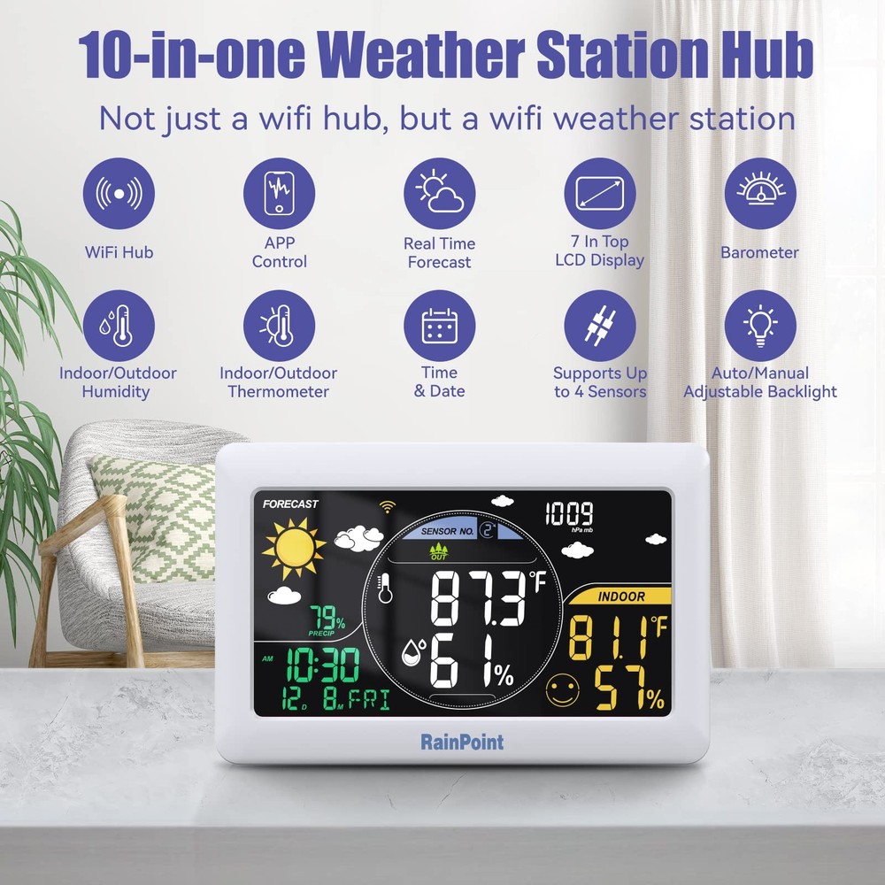 WiFi Water Timer, Smart Hose Timer with Water Usage-Based and Soil Moisture-B...