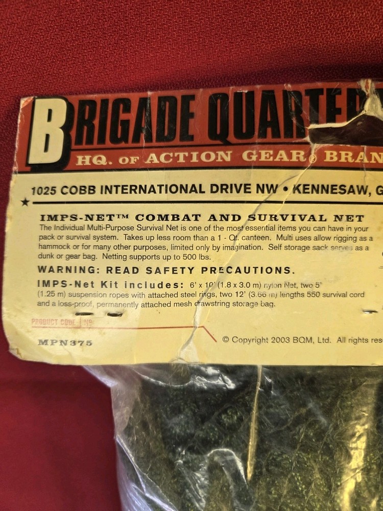 NEW Brigade Quartermasters IMPS-NET,