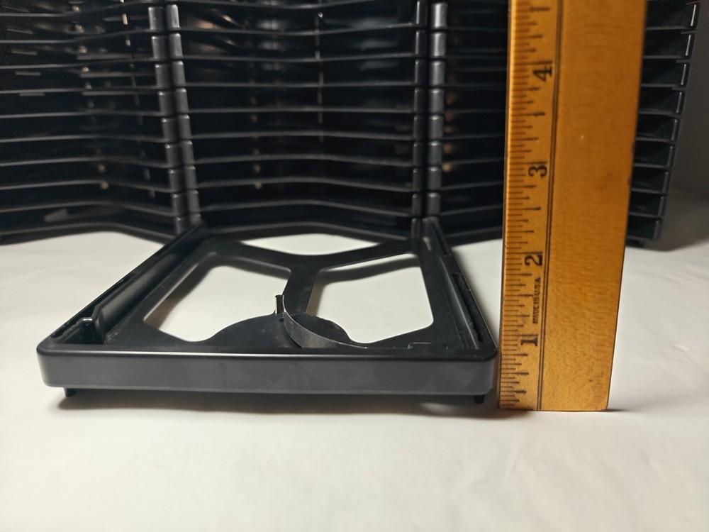 VTG 90's modular CD Storage slots 64pc Rack Tower Pop Out, Detachable, Stackable