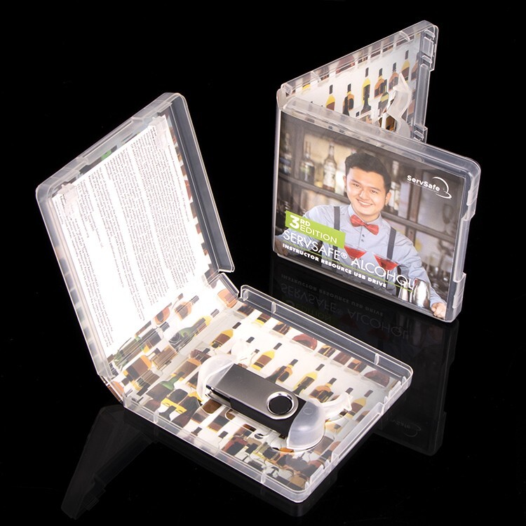 2pcs Clear Pendrive Protector Case USB Box Flash Drive Storage USB-Stick Holder