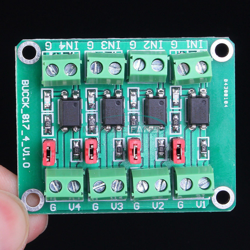 PC817 4-Channel Converter Module Optocoupler Isolation Module 3.6-30V Voltage