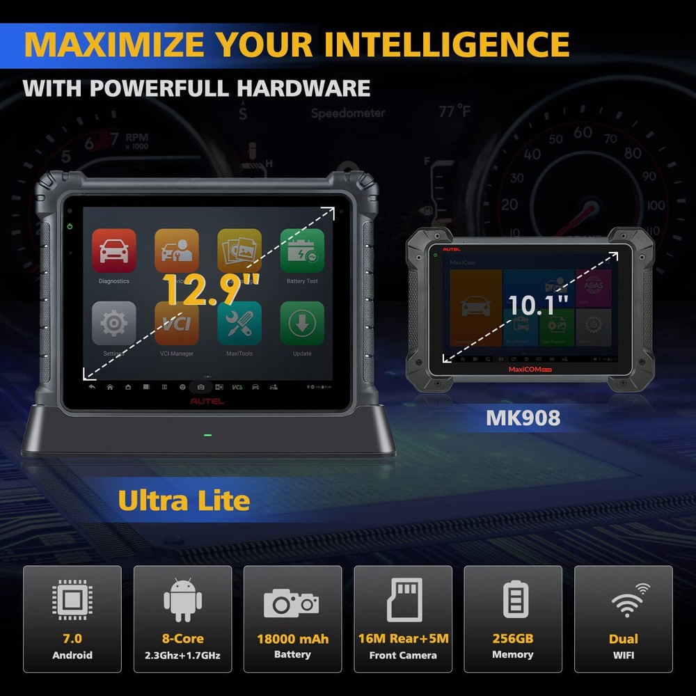 2023 Autel MaxiSys ULTRA Lite MS919 Diagnostic Scanner Advanced VCMI Programming