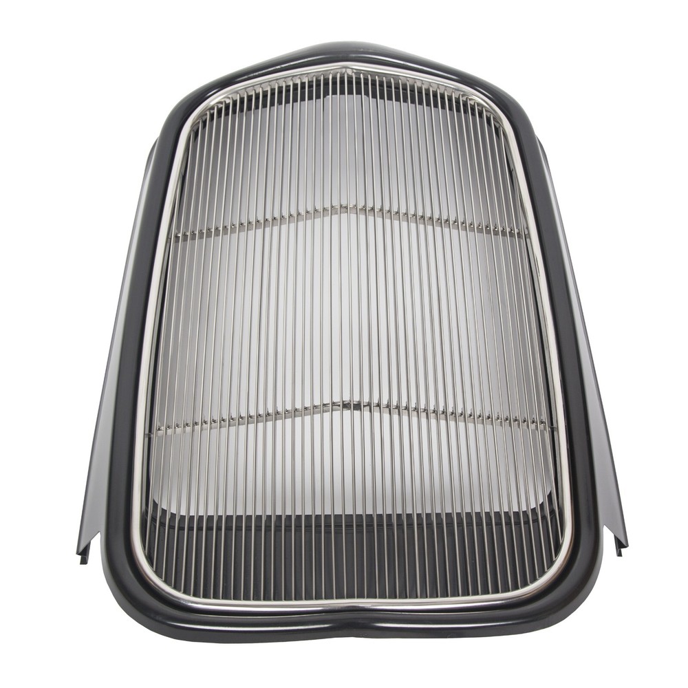 For 1932 Ford Steel Front Grille Shell+Stainless Insert Grill Without Crank Hole