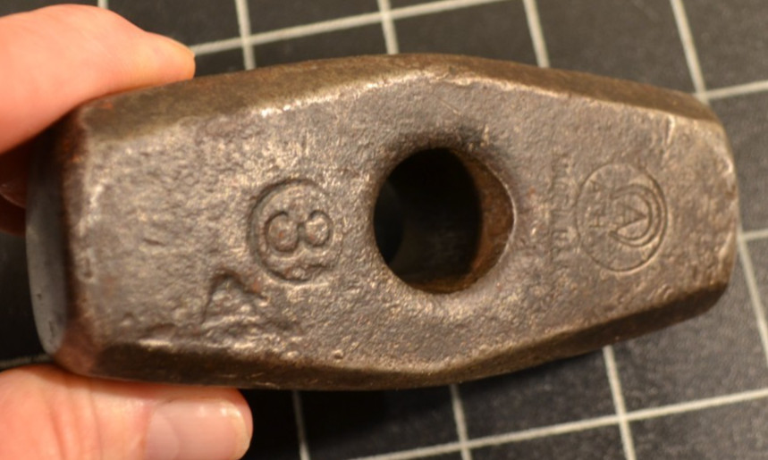 ATHA - 3# - DRILLING HAMMER HEAD - BLACKSMITH - VERY GOOD