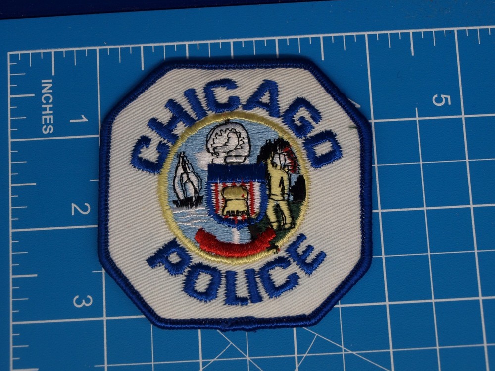 Chicago Illinois Police patch small-S