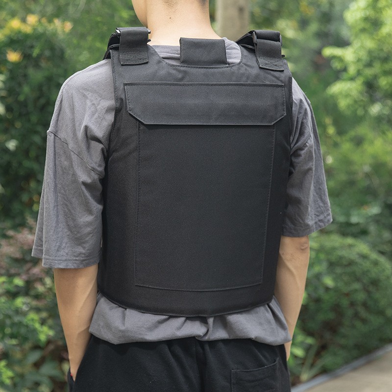 Body Bulletproof Vest Front Back Plates Armor Tactical Jacket Guard Security Kit