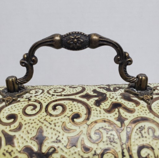 Decorative MARKET BAZAAR Storage Box Mantle Clock