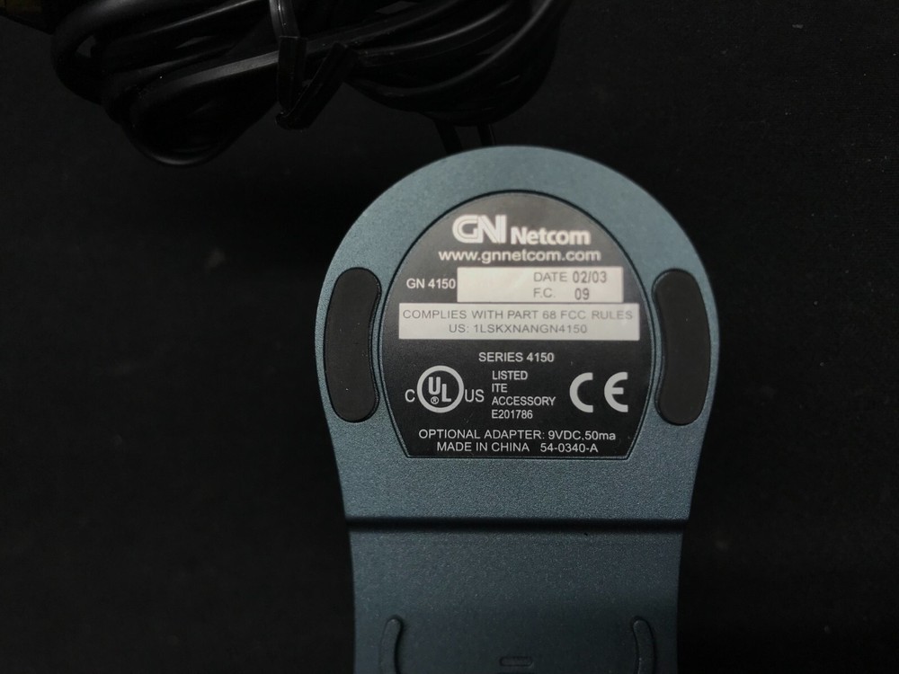GN Netcom Telephone Headset Base GN4150 with Cables (Base Only)