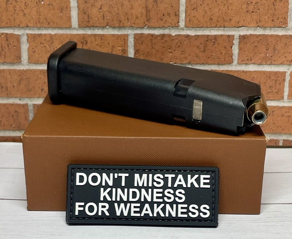 PVC Tactical Morale Patch - Don't Mistake Kindness for Weakness Patch, Gun Patch