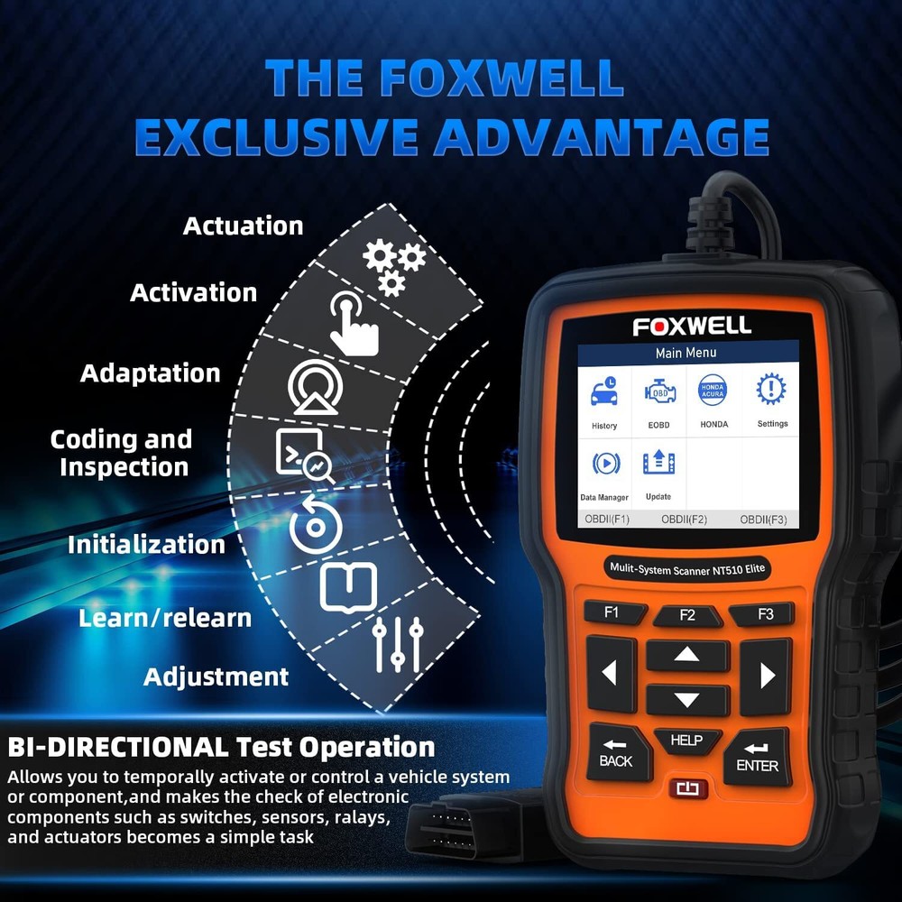 FOXWELL OBD2 Scanner Bidirectional All System For MAZDA Car Diagnostic Scan Tool