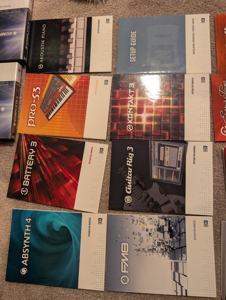 READ The Native Instruments Collection Komplete 5 DVDs manuals serial number.