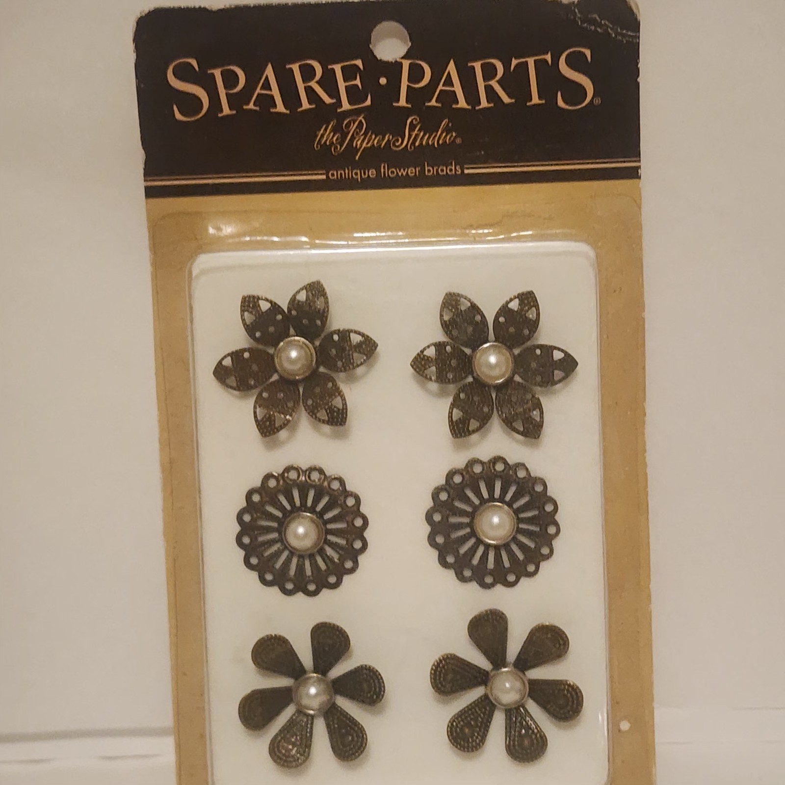 SPARE PARTS by The Paper Studio Brads and Buttons - Lot of 5
