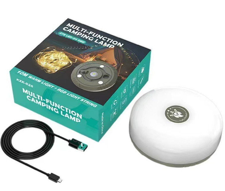 Multi TYPE-C Rechargeable Outdoor Camping Hiking String Lamp LED Lights Torches