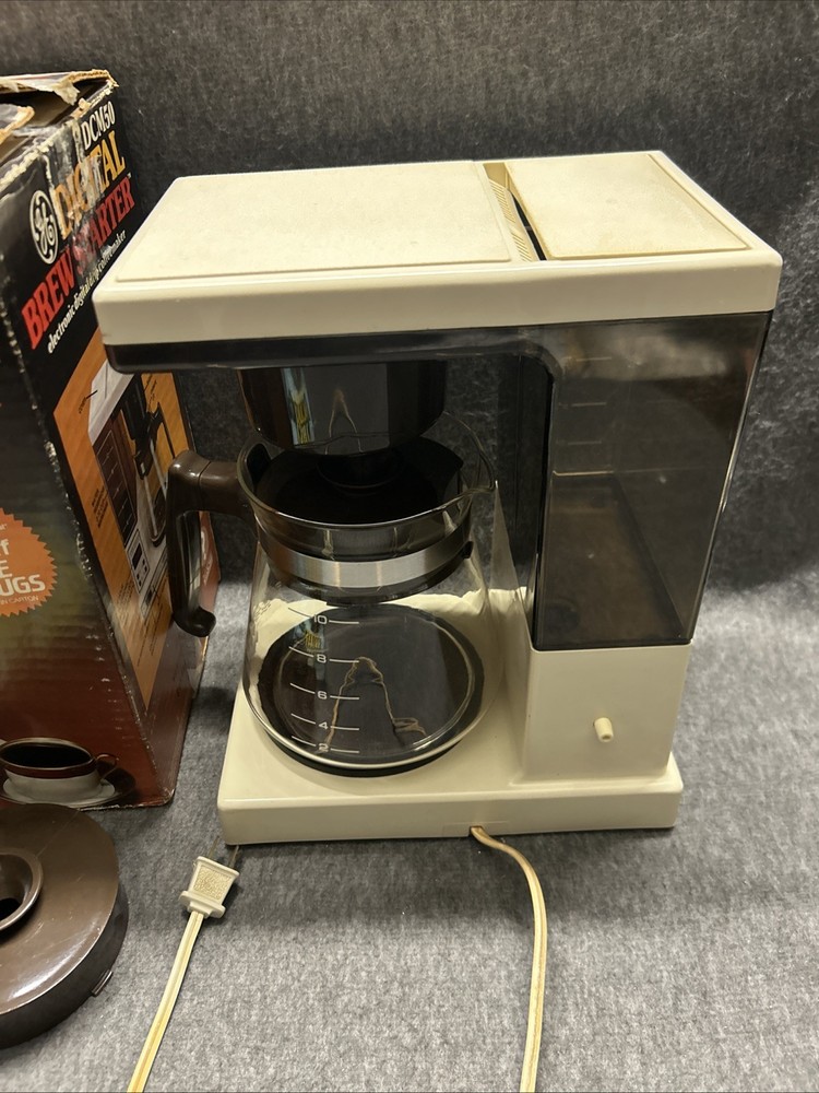 Vintage DCM15 General Electric Brew Starter 10-Cup Automatic Drip Coffee Maker
