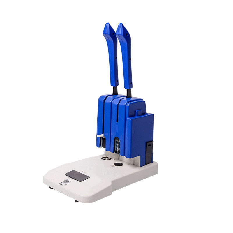 30mm Hot Melt Riveted Pipe Binding Machine  The Hole Spacing Is Adjustable