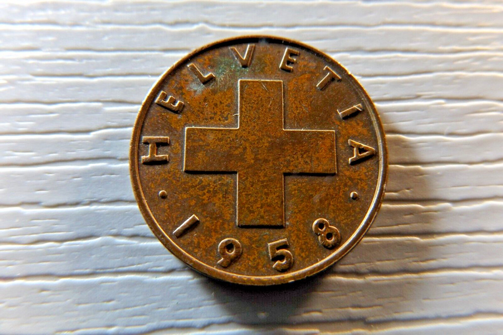SWITZERLAND 1958 2 Rappen