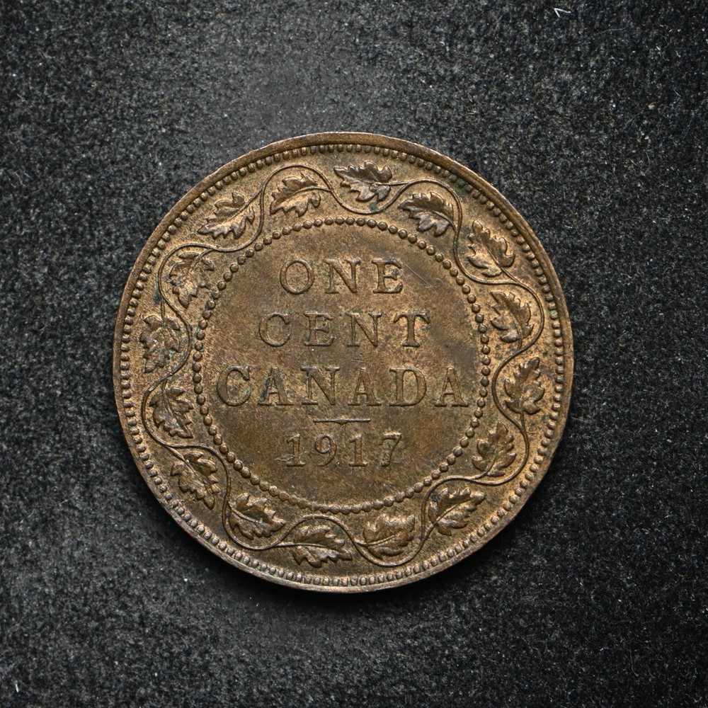 1917 Canada Large One Cent AU++ (bb14507)