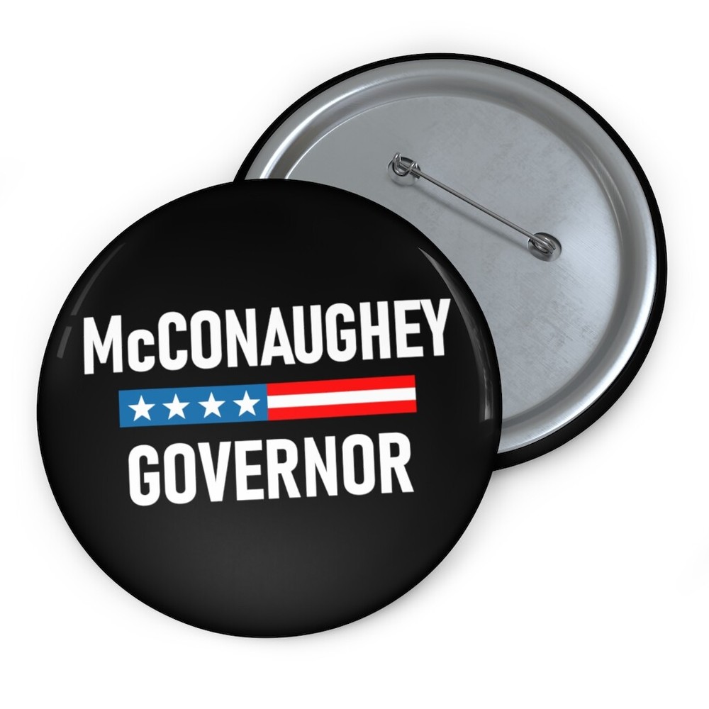 Matthew McConaughey Texas Governor Button