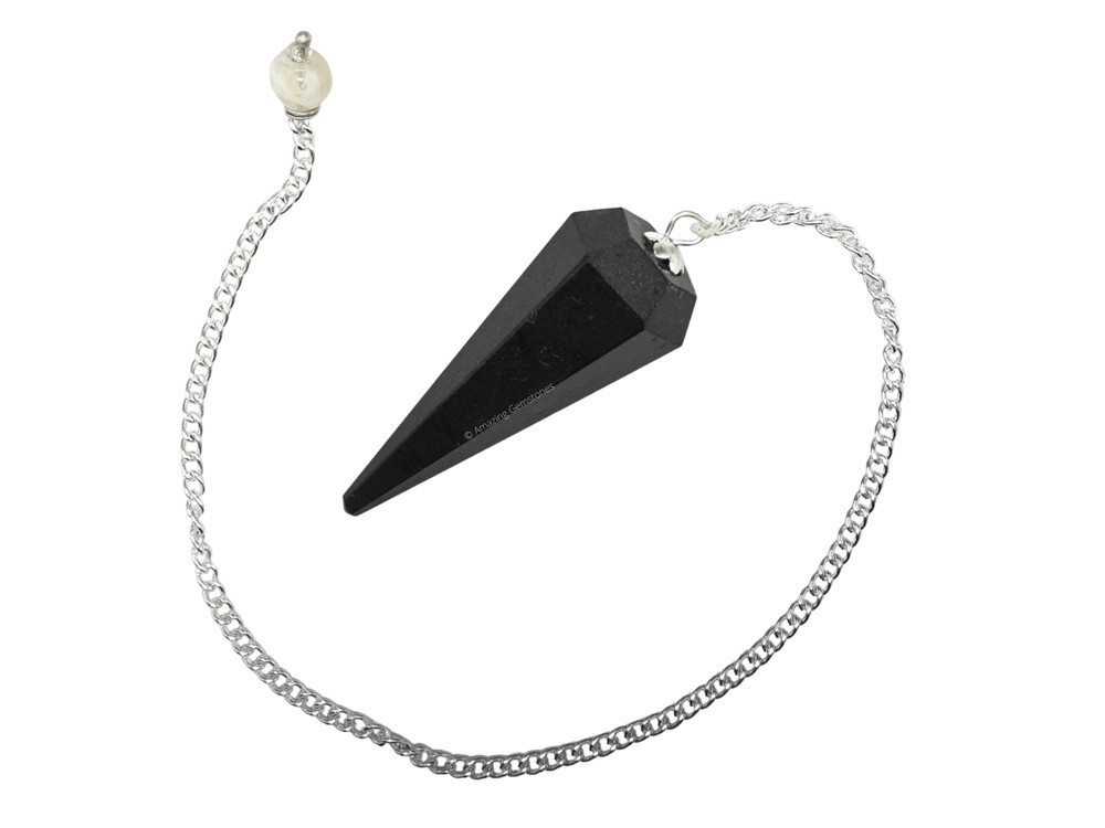 Black Tourmaline Dowsing Crystal Pendulum