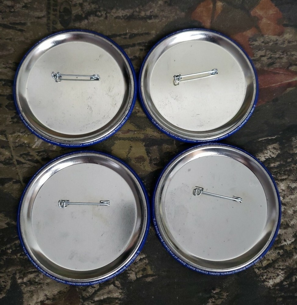 4pc 1990 Vtg Coors Light SilverBullet Pin