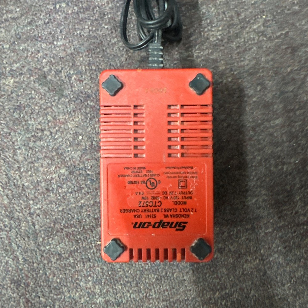 Snap On Tools 7.2V Battery Charger CTC572