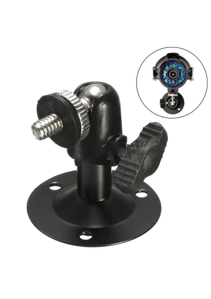 4 x Black Wall Ceiling Metal Mount Bracket Stand Holder For CCTV Security Camera
