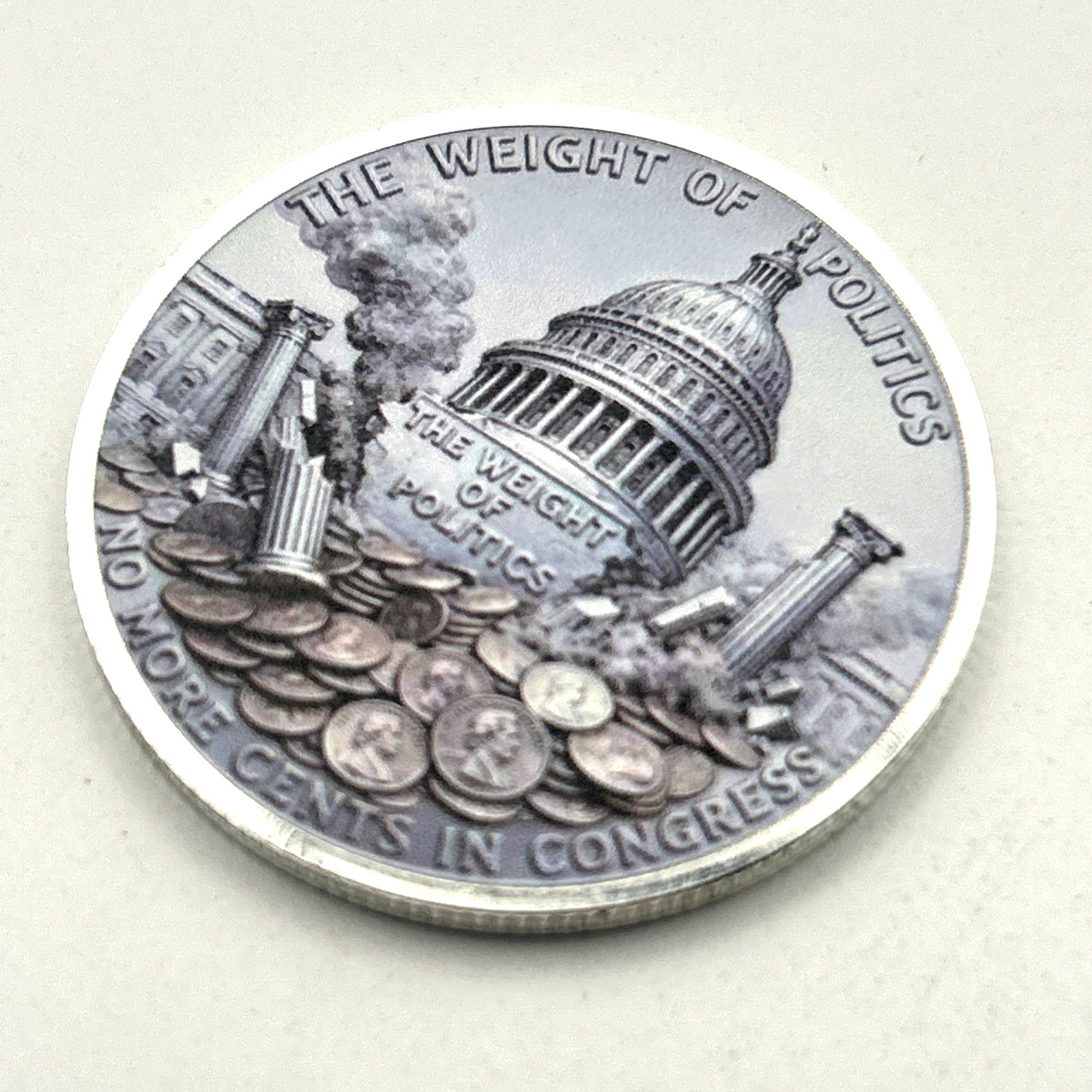 Funny Cent Tribute RIP 232 Years Philadelphia Penny (2D Flat) Coin Medal D22