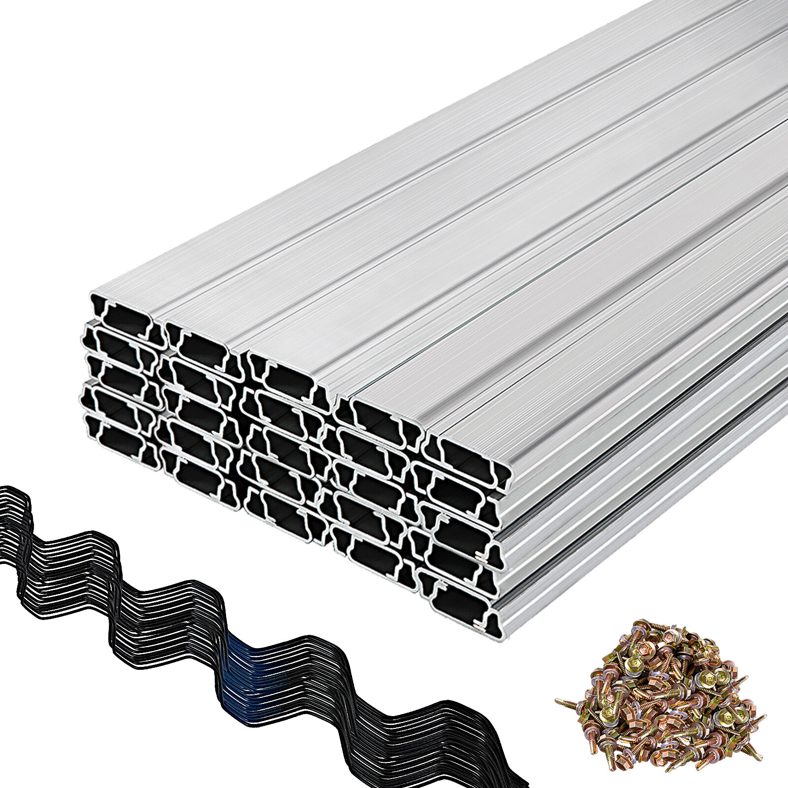 VEVOR Wiggle Wire Channel Spring Wire Lock Channel 50/40/30/20/10 PCS 6.56 FT