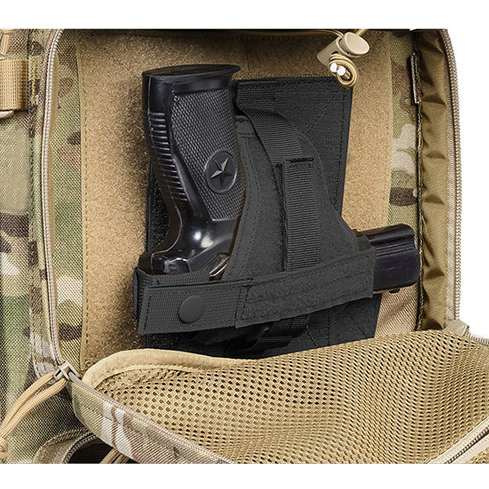 Tactical Hook&Loop Pistol Holster for Backpack Vehicle Concealed Handgun Holster
