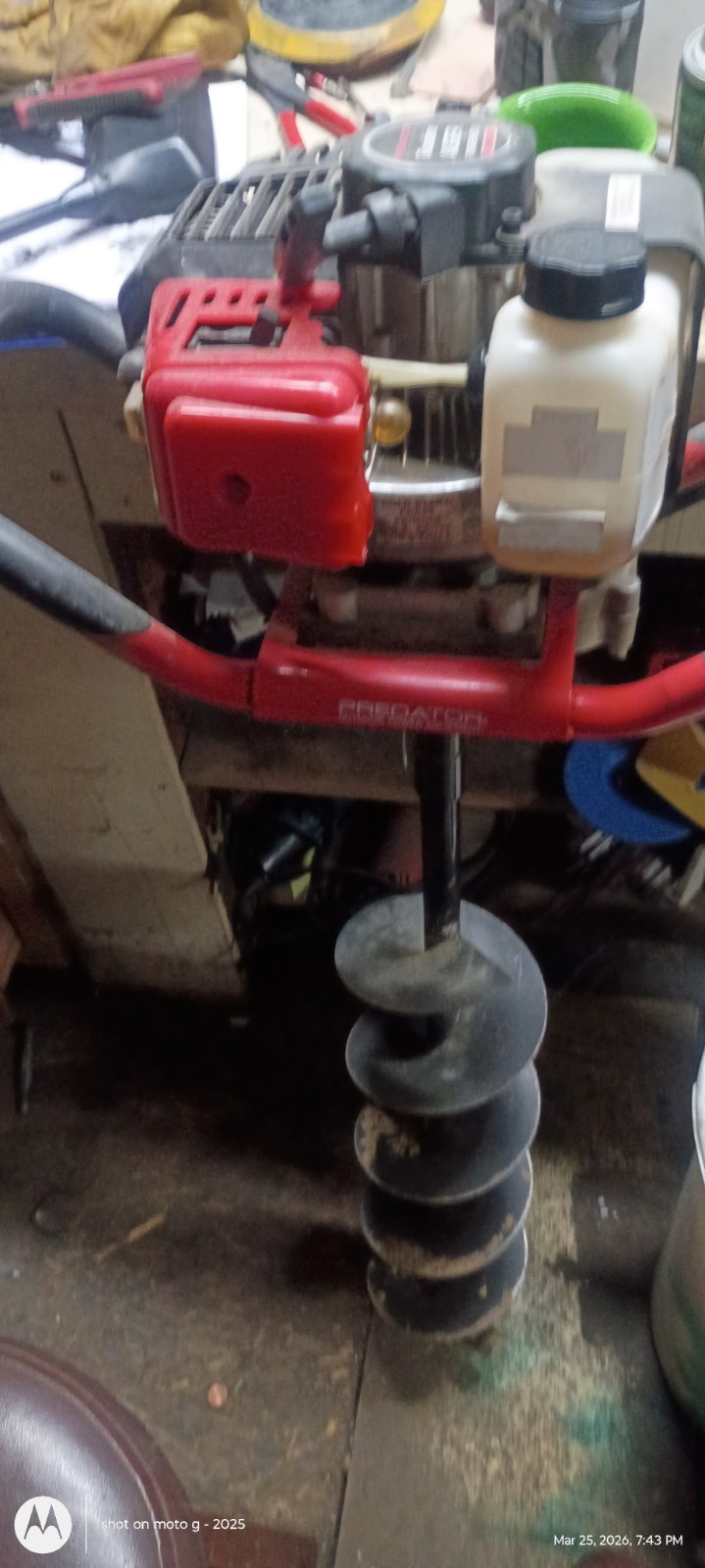 Predator 2 HP (52cc)  Auger Power head With 6" Diameter with extension