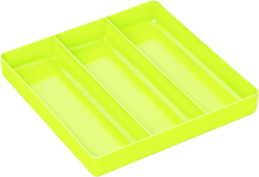 Stackable Organizer Tray with 3 Compartments - Heavy Duty Tool Storage Solution