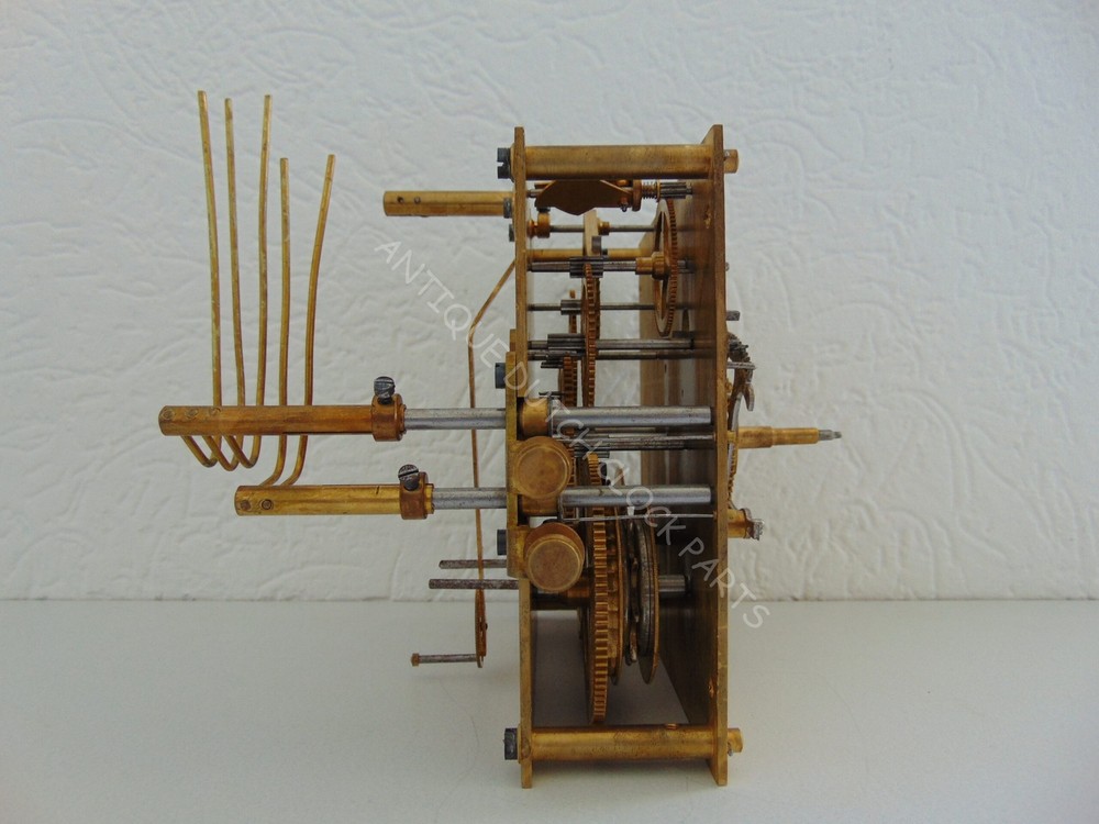 CLOCKWORK TAKEN FROM A GERMAN GRANDFATHER CLOCK MARKED DUFA