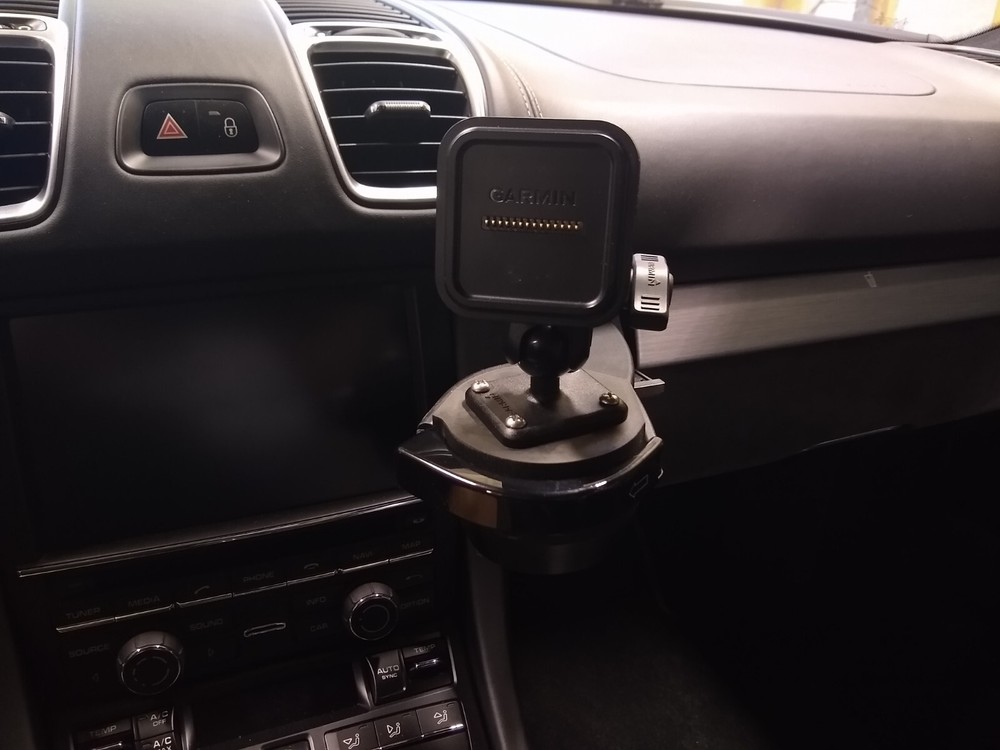 Garmin Catalyst mount for Porsche cupholder