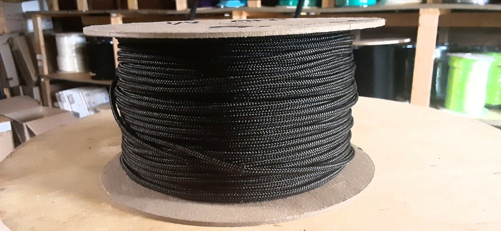 1/8 " x 410 ft. Smooth Braid MFP  Utility Rope Spool.Black .